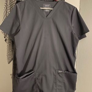 cherokee unisex medium 3pocket scrub top